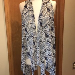 Sheer tie vest
